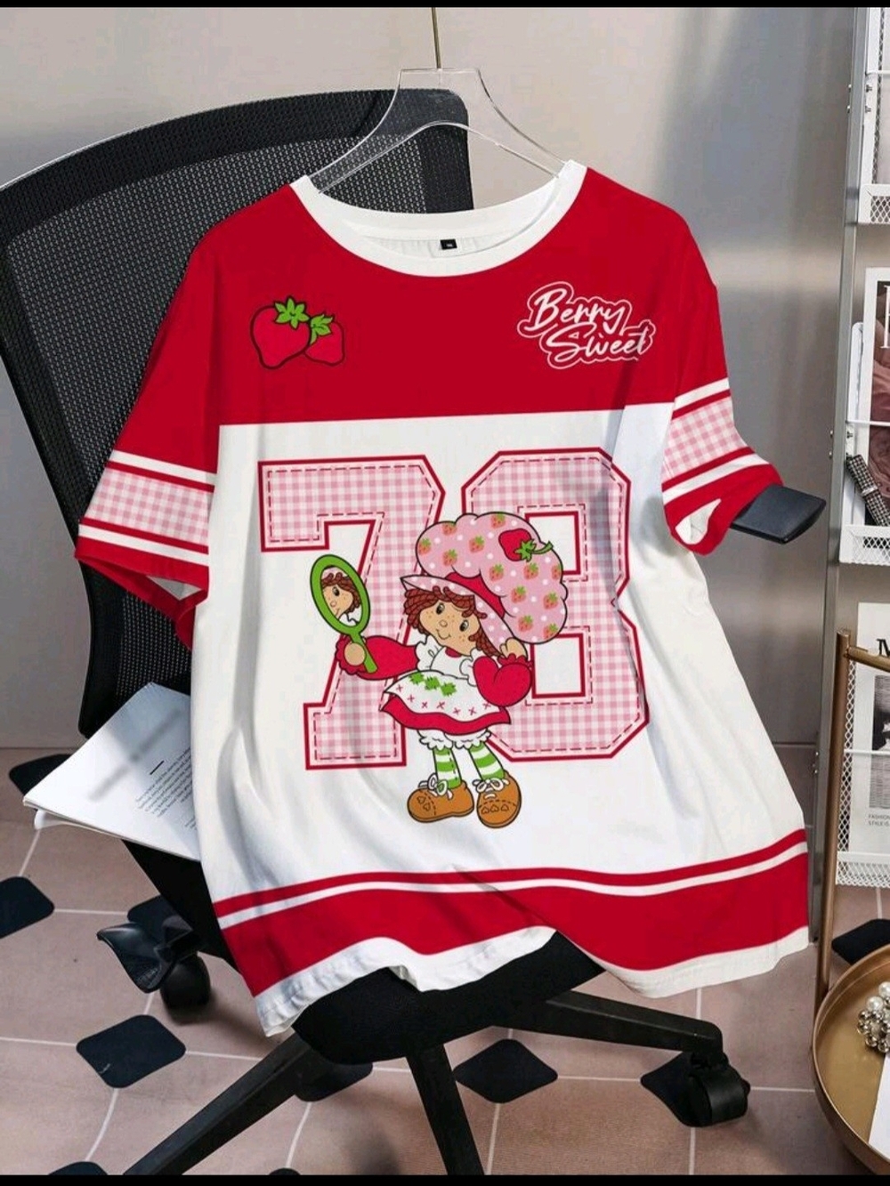 Strawberry Shortcake Red & White Graphic Tee